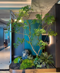 Q-158 2024 Árboles Decorativos Artificiales al por Mayor, Árboles de Caballo <span class=keywords><strong>Borracho</strong></span> para Decoración de Ventanas, Plantas de Paisajismo, Plantas Verdes Simuladas para Interiores - Product Image 2