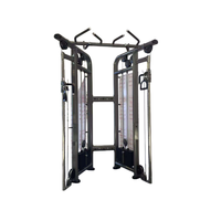 Rack de Squat Multifonctionnel Portable Haut de Gamme en Acier avec Système de Poulies pour Barre de Musculation à Domicile