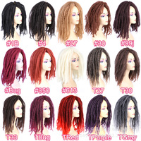 Vente en gros 18 pouces 100g Affichage Synthétique Afro Twist Crochet Cheveux Tresses Afro Crépus en Vrac Cheveux Extensions de Cheveux Synthétiques pour Tresses