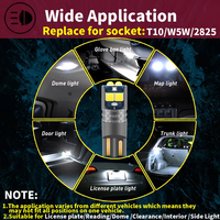 10 Stück T10 W5W LED 3030 6SMD CANBUS Auto-Parkleuchten Innenraum-Leselampen Auto-Keil-Blinker Seitenleuchten 12-24V Fehlerfrei