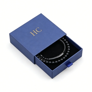 High End Bracelet Box Luxury Rigid <b>Drawer</b> Jewelry Gift Box EVA <b>Insert</b> Embossing Custom Logo Bracelet <b>Drawer</b> Box Factory Direct - Product Image 4