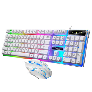 G21B Wired Usb Backlit Keyboard Mouse Combo 104 Keys <b>Gaming</b> English Rgb <b>Light</b> With Multimedia Keys - Product Image 1