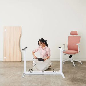 Bureau d'ordinateur électrique réglable en hauteur, ergonomique, en fer, pour bureau, maison, salle à manger, école, salon, chambre, extérieur, hôtel, atelier - Product Image 5
