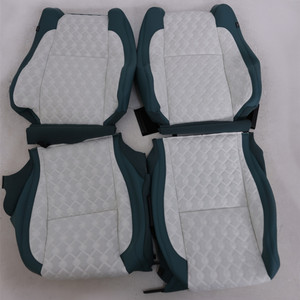 Juego Completo de Fundas de Asiento de Cuero Vacuno de Lujo, Ajuste Personalizado, Mejora <span class=keywords><strong>Interior</strong></span> para Vogue L322 L405 L460 Sport L320 L494 L461 - Product Image 6