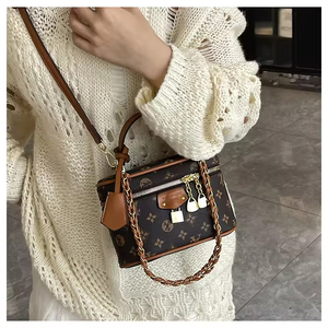 Sac à main décontracté de luxe pour femmes, sac à bandoulière, sac à main en cuir PU, fermeture ouverte, imperméable - Product Image 3