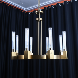 Lampadario Rotondo RHOEM Cannele per <span class=keywords><strong>Soggiorno</strong></span>, Lampadario per Scale, Illuminazione di Lusso per Casa, Lampade Decorative - Product Image 2