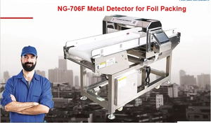 Détecteur de métaux pour emballages alimentaires en aluminium, machine de détection de métaux à tunnel à réglage automatique pour l'inspection des sacs en aluminium alimentaire - Product Image 6