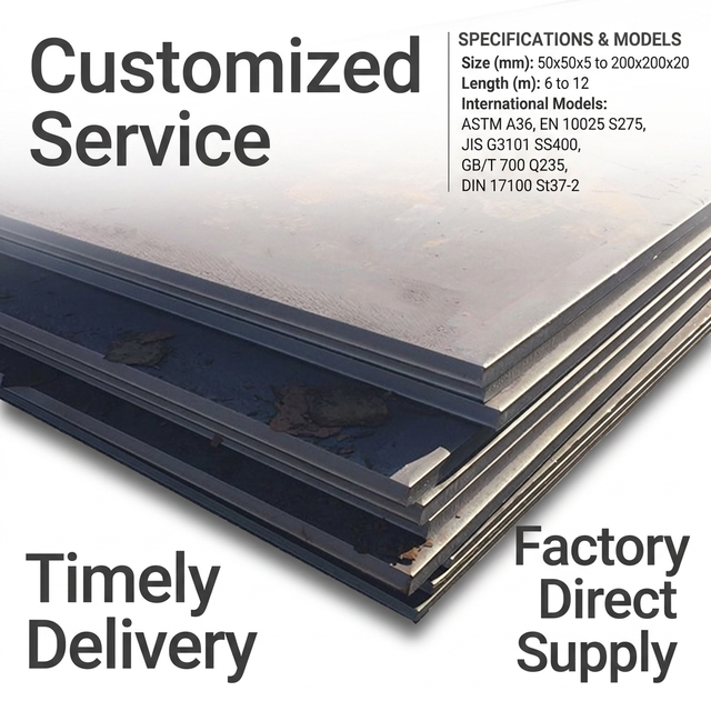 Super Discount Carbon Steel Sheet Hot Rolled Carbon Plate Mild Steel Sheet Plate A285 A514 A1011 S275JR Q275 4mm 1250mm 5000mm