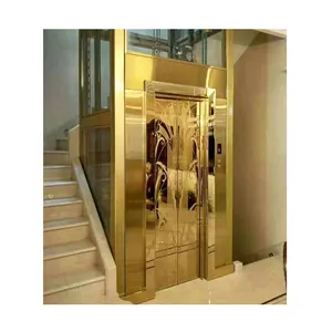 Moda moderna 3 piani casa 4 piani villa ascensori cabina di vetro passeggeri ascensore residenziale piccoli ascensori domestici