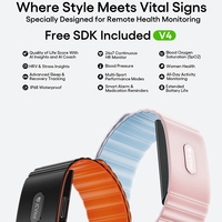 Pulsera Inteligente JCVital V4 SDK APL OEM ODM para Monitoreo de Salud con Batería de Larga Duración, Venta al por Mayor, Monitoreo de Frecuencia Cardíaca y Sueño 24H