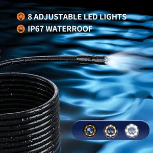 Caméra endoscopique industrielle P410, écran 4.3 pouces, caméra endoscopique HD 1080P, <span class=keywords><strong>objectif</strong></span> 8mm, étanche IP67, 8 LED, câble rigide de 2M - Product Image 2