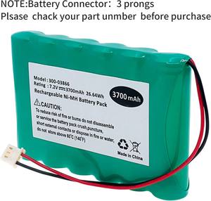 Batería NiMH <span class=keywords><strong>de</strong></span> 7.2V 3700mAh 300-03866 LCP500-4B para Sistemas <span class=keywords><strong>de</strong></span> <span class=keywords><strong>Alarma</strong></span> Lynx 5100 5200 5210 Lynx Touch 7000, Batería NiMH <span class=keywords><strong>de</strong></span> 7.2V - Product Image 5