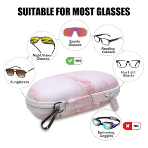 Estuche Portátil <span class=keywords><strong>de</strong></span> EVA para Gafas <span class=keywords><strong>de</strong></span> Sol, con Cierre y Logotipo Personalizado, Caja Rígida para Gafas <span class=keywords><strong>de</strong></span> Lectura y Miopía - Product Image 2