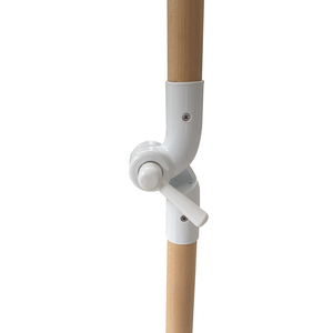 Австралийский корейский белый пляжный зонтик с бахромой, Деревянный пляжный зонтик с хлопковыми кисточками - Product Image 4