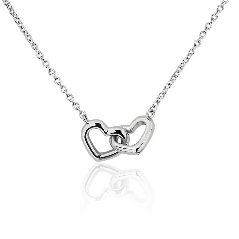 950 Platinum Love Heart Pendant Necklace Platinum Necklace For Valentines Day Gift 2023