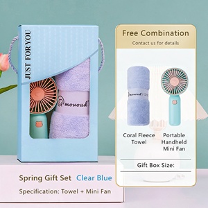 Coffret Cadeau d'Affaires de Luxe Écologique Personnalisé : Parapluie, Serviette en Polaire Corail, Dossier Cadeau, Souvenir de Mariage ou d'Employé - Product Image 6