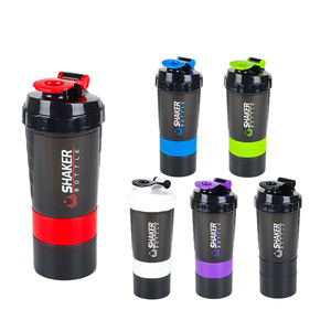 للبيع بالجملة 500ML شعار مخصص كوب مياه رياضي للصالة الرياضية قابل للنقل من بلاستيك بولي بروبلين خلاط للسفر زجاجة للياقة البدنية زجاجة ماء للشرب المباشر - Product Image 2