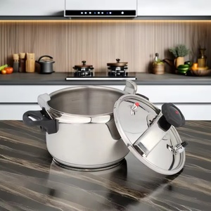 <span class=keywords><strong>Olla</strong></span> <span class=keywords><strong>a</strong></span> presión de acero inoxidable de gran capacidad multiusos para restaurante con válvula de seguridad <span class=keywords><strong>a</strong></span> prueba de explosiones, mango de baquelita <span class=keywords><strong>Doble</strong></span> - Product Image 6