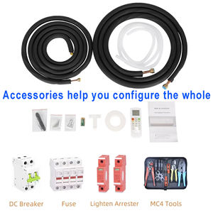 Loại bỏ độ ẩm 2.5L/h năng lượng mặt trời Hybrid tấm pin mặt trời cho điều hòa không khí trung tâm chia - Product Image 4