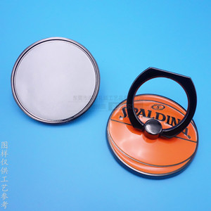 Soporte para Teléfono Móvil Spalding con Anillo de Baloncesto Metálico, Base Adhesiva de Aleación de Zinc, Soporte Universal para Escritorio - Product Image 3