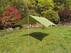 300*295CM ultraléger imperméable tente <span class=keywords><strong>extérieure</strong></span> plage auvent auvent hamac extérieur imperméable tissu pluie mouche auvent sans poteau - Product Image 2