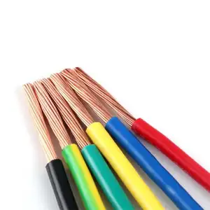 Factory supplier PVC insulated copper wire Electrical Building 1.5mm2 Multiple Strands Copper Conductor scrap copper wire