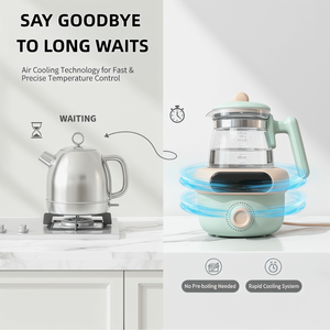 Nouvelle Bouilloire Électrique Thermostatique 5-en-<span class=keywords><strong>1</strong></span> pour Préparation de Lait Maternisé, Tendance 2026, Affichage Numérique Multifonction, 1200ml, Sans BPA - Product Image 3