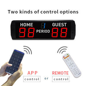 YIZHI-Marcador LED electrónico de baloncesto para deportes de interior, tablero digital LED de 5 dígitos para tenis de mesa, voleibol, fútbol - Product Image 5