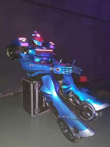 Costume de robot transformable réaliste pour adulte, conçu et fabriqué à la main par des designers, Autobot bleu portable - Product Image 2