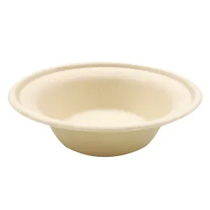 Bagasse Bowl 12oz Disposable Sugarcane Fiber Soup Bowl Bagasse Bowls