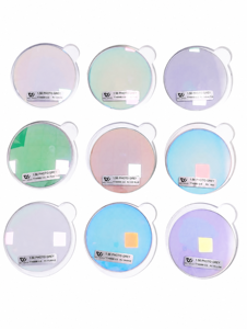 Verres <span class=keywords><strong>de</strong></span> lunettes photochromiques avec revêtement miroir HC, en résine 1.56, couleur jaune flash, pour extérieur, tendance, UV400, vente en gros, optique - Product Image 6