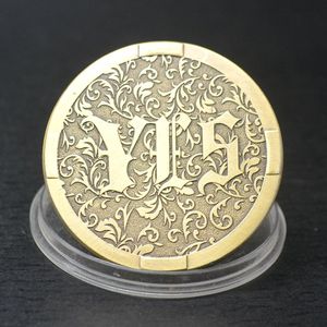 NEW DESIGN Antique Bronze Metal YES-NO <strong>Coins</strong> Yes or No Challenge <strong>Decision</strong> <strong>Coin</strong> - Product Image 4