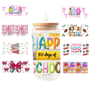 Trasferimenti UV DTF all'ingrosso per tazze Libbey da 16 oz, impermeabili, per il ritorno a scuola degli insegnanti - Product Image 1