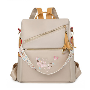 Nuovo <span class=keywords><strong>Zaino</strong></span> Etnico alla Moda, Grande Capacità, Semplice e Casual per Donne, Ideale per Viaggi e Pendolarismo - Product Image 4