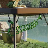 Table pliante extérieure de nettoyage de poisson de station d'évier de camping portative durable avec le pulvérisateur de support de stockage et le robinet pliable