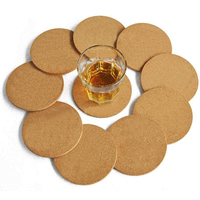 Sous-verres en liège carrés et ronds personnalisés, gravure au laser, blancs, pour le vin et la bière, porte-boissons pour le vin et la bière, tapis et coussinets en liège