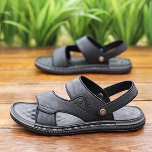 Sandales d'été pour hommes 2026 |   Sandales de plage en cuir véritable antidérapantes à semelle souple pour la conduite et les occasions décontractées - Product Image 5