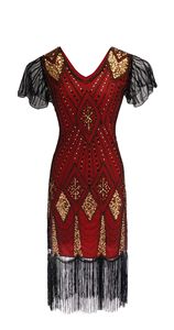 Robe de ballet à paillettes de haute couture européenne et américaine, vente chaude, commerce extérieur, style rétro des années <span class=keywords><strong>1920</strong></span>, <span class=keywords><strong>costume</strong></span> de scène en soie/coton - Product Image 6