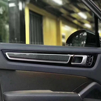 Panneau de garniture de porte intérieure en fibre de carbone véritable pour Porsche Cayenne 9Y0 18-23