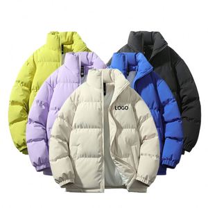Chaqueta Bomber Acolchada de Invierno Unisex, Cierre de Cremallera, Gruesa, Cálida, Resistente al Viento, 100% Plumón - Product Image 1