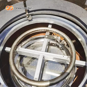 Barbecue au bois de chauffage en acier corten moderne de qualité supérieure, matériau résistant aux intempéries, pour une utilisation toute l'année dans le jardin et sur la terrasse - Product Image 6