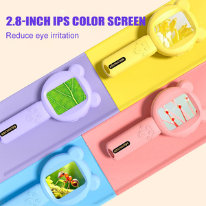 Hot bán 2MP trẻ em xách tay kính hiển vi kỹ thuật số 372 màu vàng 2inch IPS Màn hình màu cho giáo dục học tập - Product Image 1
