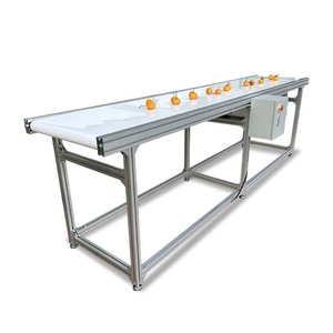 Food-Grade Industrial Automated <span class=keywords><strong>Tripper</strong></span> Belt Transportador Pressão Zero Acumular Flat Tracking Technology Restaurante Belt Transportador - Product Image 1