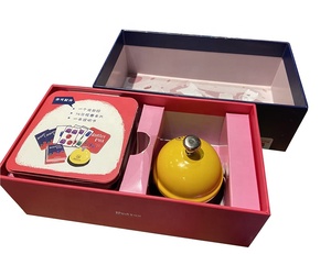 Boîte d'emballage personnalisée pour sablier - Boîte cadeau promotionnelle personnalisée avec lamination mate, boîtes rigides recyclables - Product Image 1
