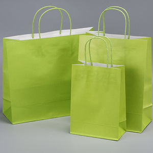 أكياس ورق كرافت بوتيك رخيصة قابلة لإعادة الاستخدام بمقبض للبيع بالجملة - Product Image 5