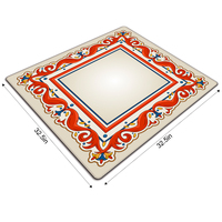 Tapis de jeu de Mahjong automatique personnalisé, carré, de voyage, pour jetons de poker, avec support en caoutchouc, néoprène, écologique et durable