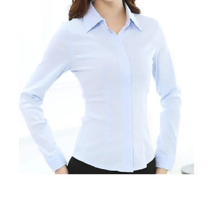 Fabrication directe en usine de BD New Design Chemise en popeline formelle pour femmes 100% vêtements longs en coton - Product Image 5