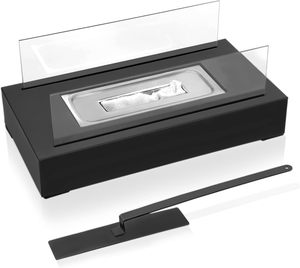 <span class=keywords><strong>El</strong></span> <span class=keywords><strong>mejor</strong></span> cuadrado personalizado Manual de mesa <span class=keywords><strong>Bioetanol</strong></span> combustible Metal chimenea Interior Exterior uso Real llama calentador Vidrio Templado - Product Image 3