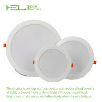 Panneau lumineux LED ultra-fin encastré 18W 1600-1850lm 3000K-7000K 220 °   Plafonnier encastré IC-DOB 100-265V