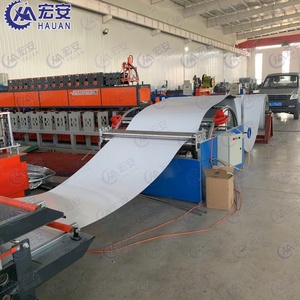 HAUAN Factory Sale Motorized High Film Laminating Steel Roof <b>Sheet</b> Roll Forming <b>Tile</b> Pressing Machine PLC Control 380V 0.3-0.8mm - Product Image 5